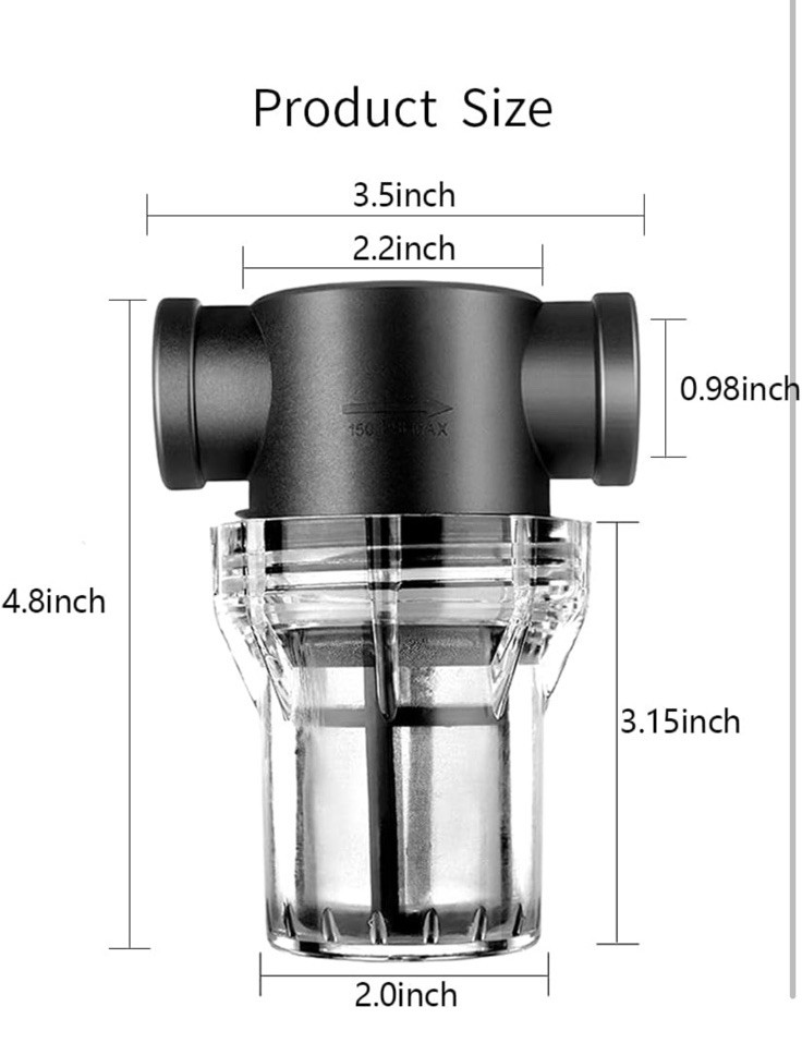 Sediment Filter Attachment Line Water Hose Filter