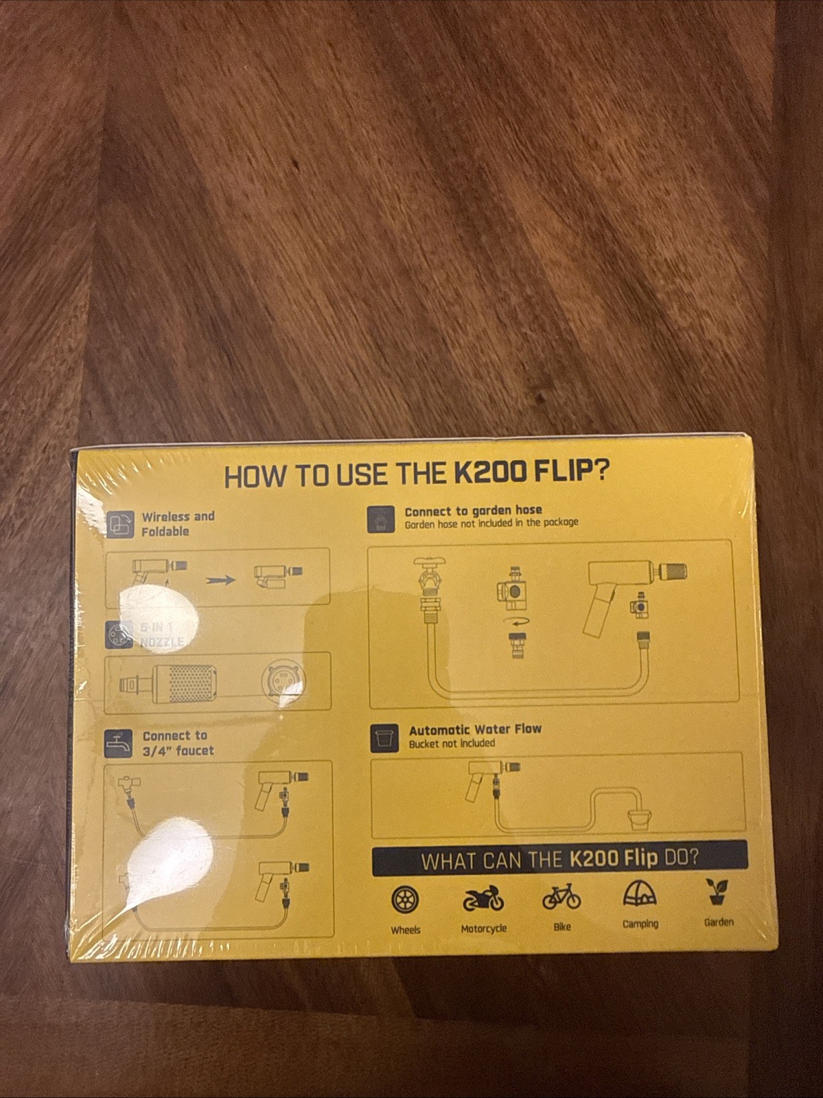 Fanttik K200 Flip Cordless Portable Washer 5-in-1 Nozzle OEM New Sealed