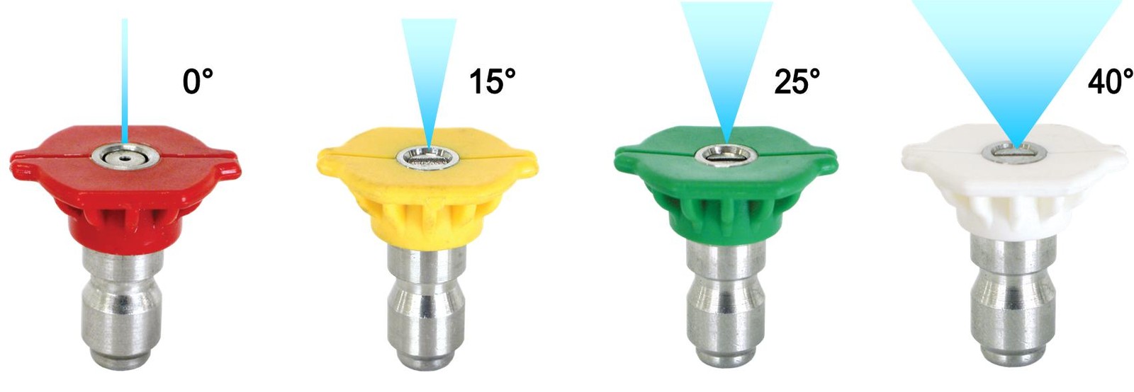 15 Degree Spray Tip Pressure Washer Nozzle Yellow Quick Connect 85216035