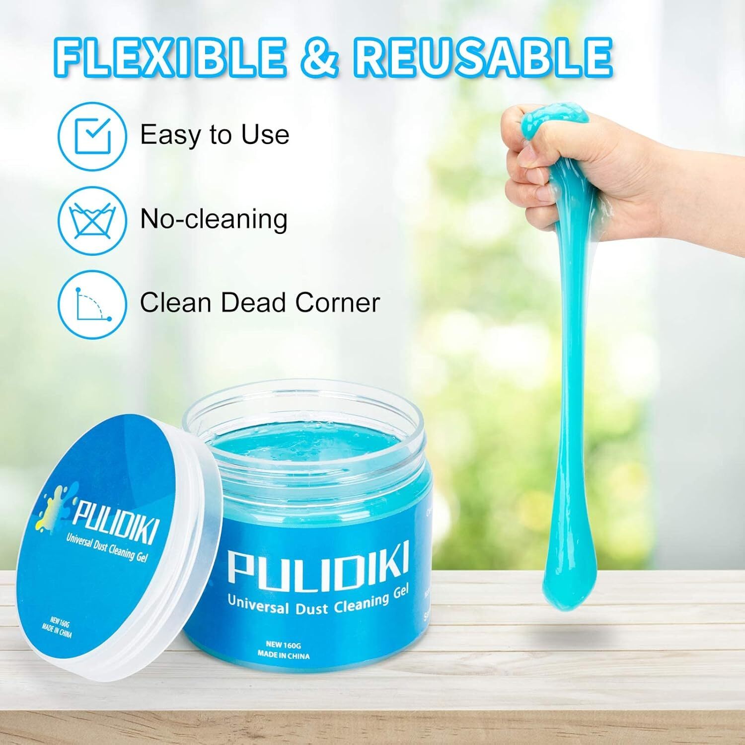 PULIDIKI Car Cleaning Gel Putty Kit Slime Cleaner Interior Auto…