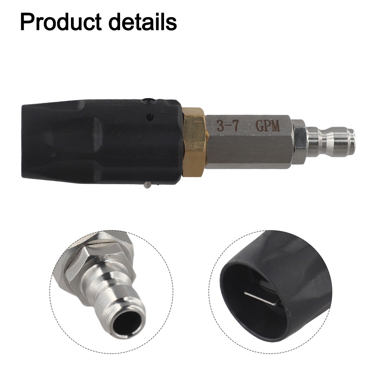 High Reach Soft Wash Nozzle for Pressure Washers Up to 50 Feet Capability