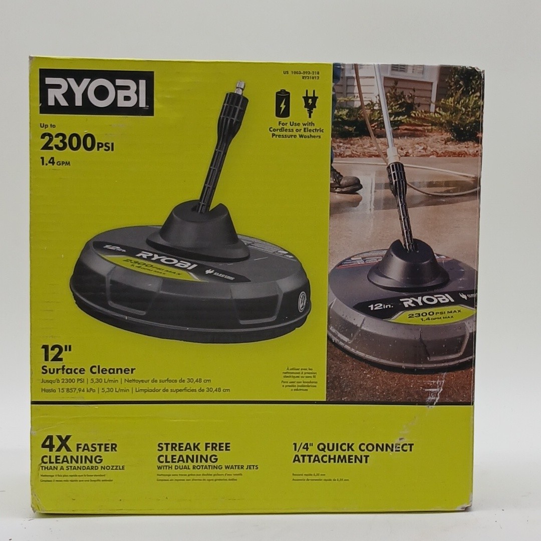 RYOBI (RY31012) 12 inch 2,300 PSI Electric Pressure Washers Surface Cleaner New!