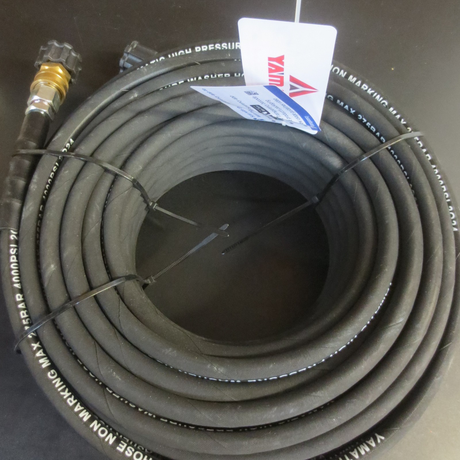 YAMATIC 100FT 3/8″ Rubber Pressure Washer Hose 4000 PSI