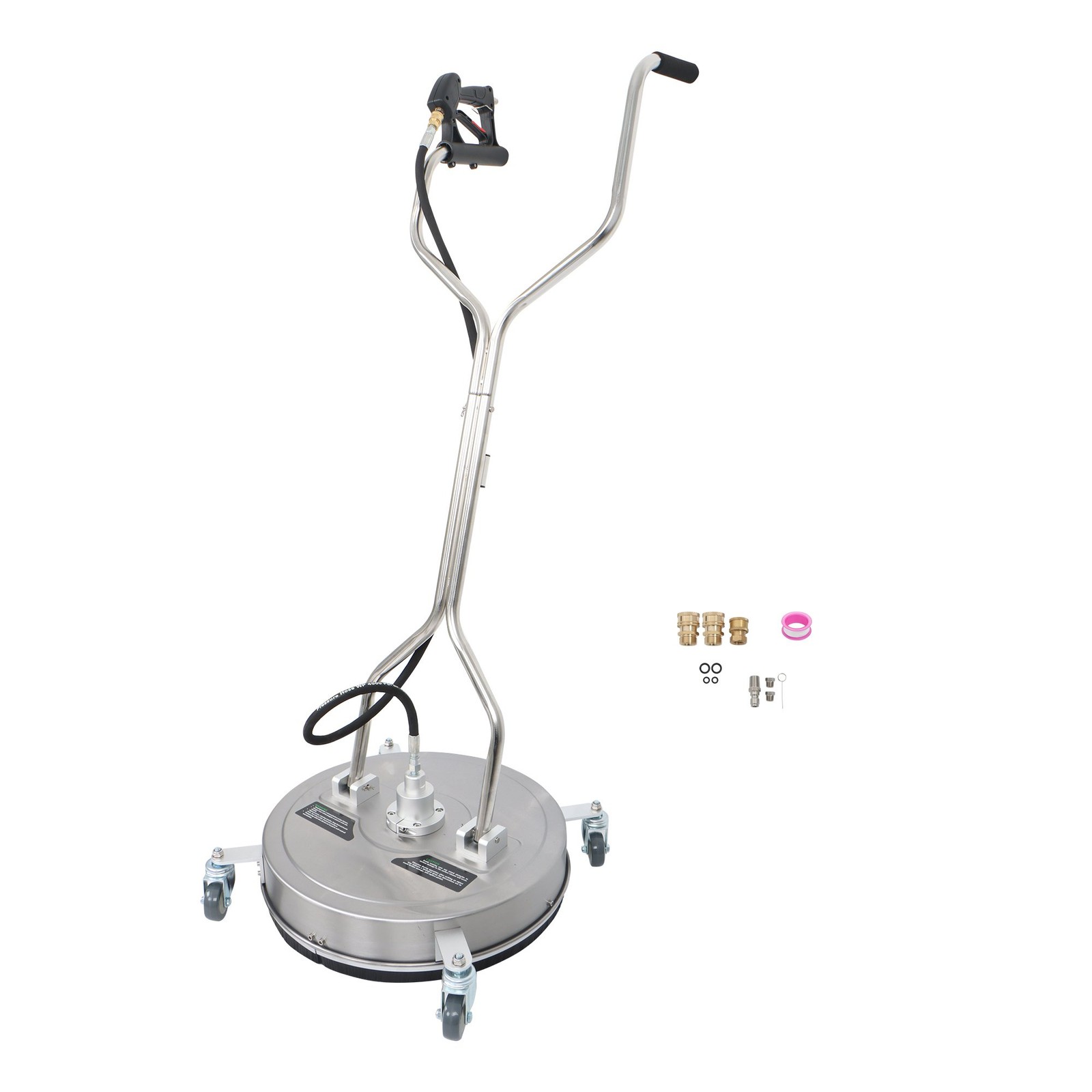 20″ 6000PSI Pressure Washer Surface Cleaner w/ Handles & Wheels Quick Connect