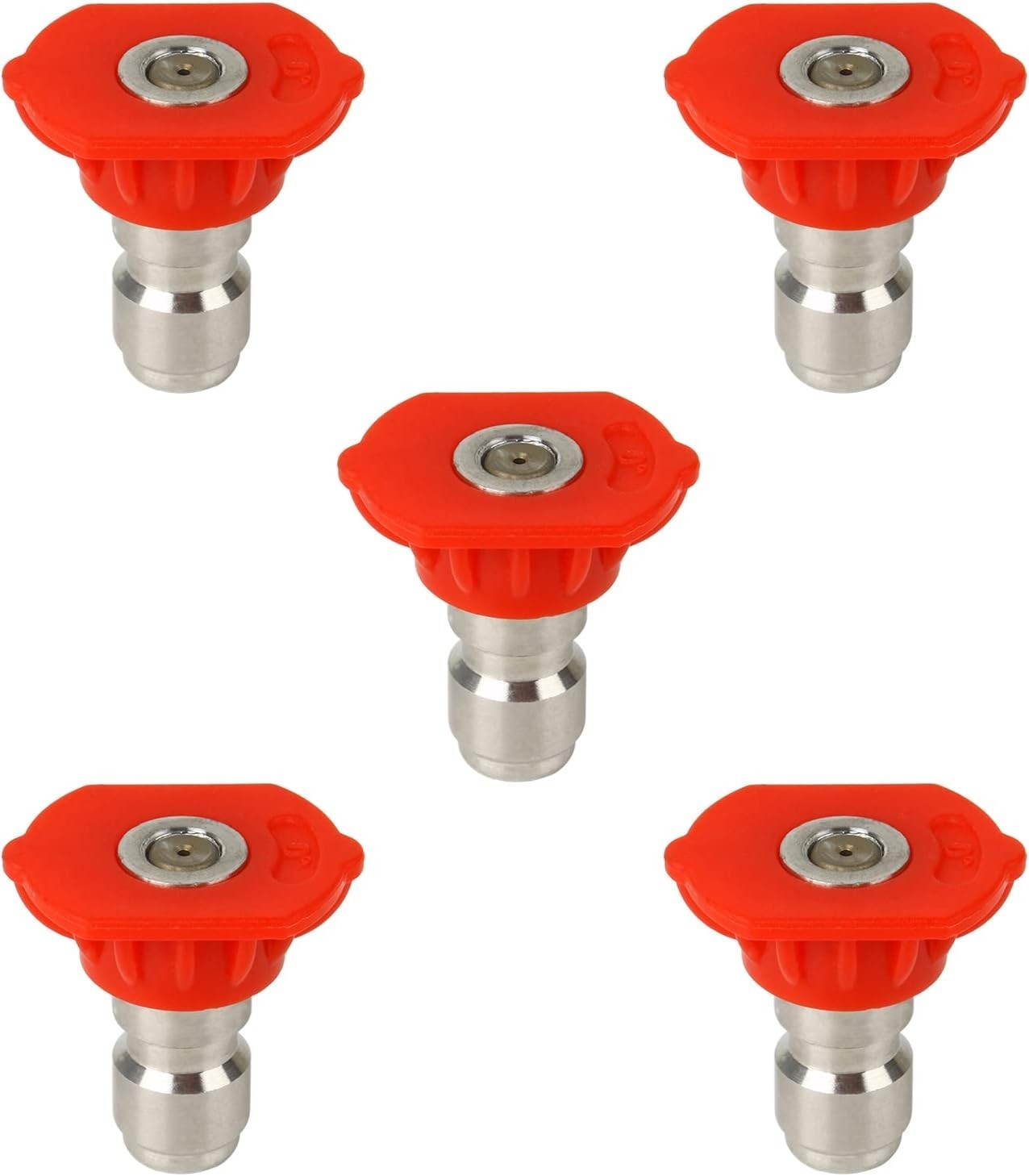 High-Pressure 5-Pack Nozzle Tips for Pressure Washers – 4500 PSI, Quick Connect