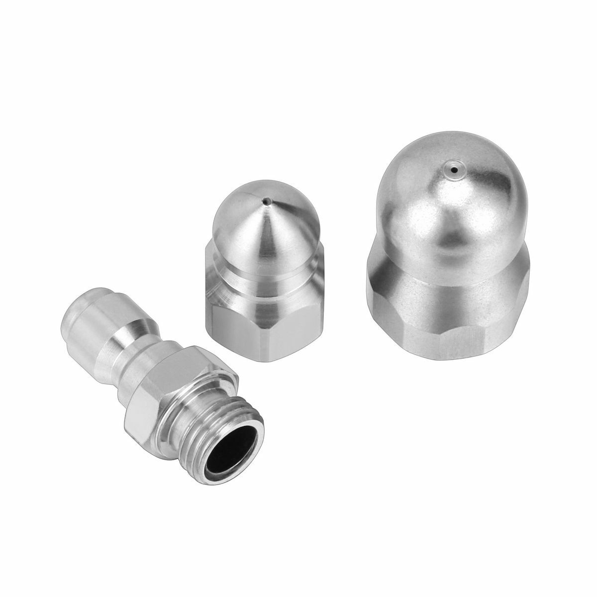 1/4” 3/8″ Sewer Jetter Rotating Nozzle for Pressure Washer Connect for Drain US