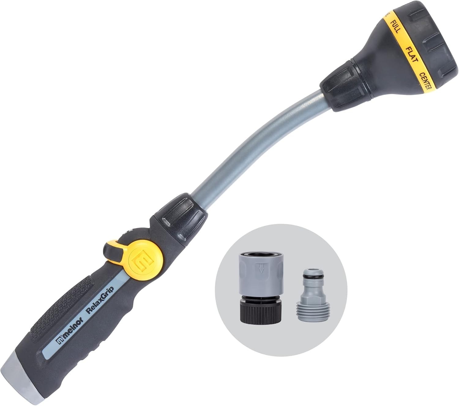 Melnor 65172AMZ Relax Grip 8-Pattern 15″ Garden Hose Wand w/ Adaptor