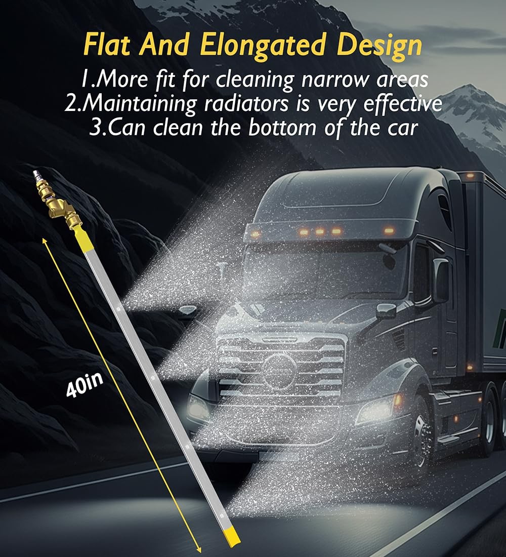 LFMUFNO 100cm Radiator Cleaning Wand Pressure Washer Tool