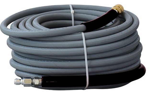 Raptor Blast 3/8″ x 100ft Pressure Washer Hose 4000 PSI Gray Non-Marking R1 QC