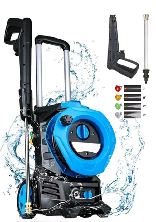 SUGIFT 3300 PSI Electric Pressure Washer with 4 Nozzles for Cars Homes Driveways