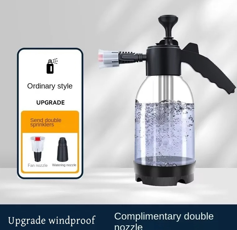 1pc 2L High-Pressure Car Foam Sprayer with Fan Nozzle & Lock – NEW