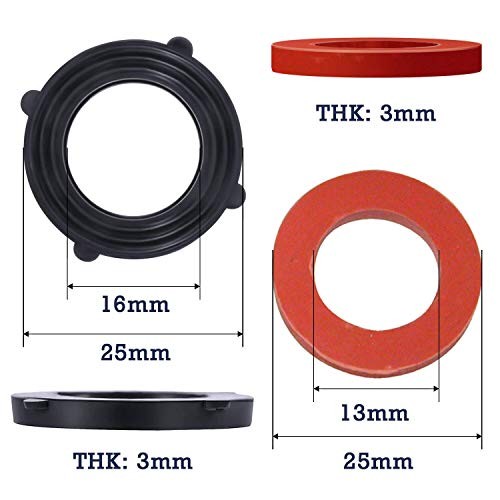 Garden Hose Washer Heavy Duty Rubber Washer Seals Fit All Standard 3/4 Inch