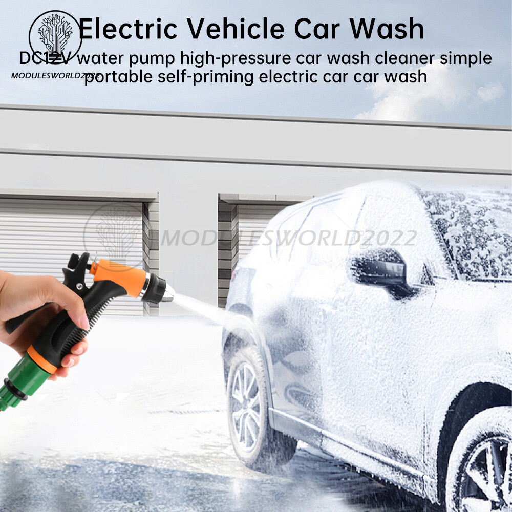 DC12V 80W High Pressure Self-Priming Car Portable Washer Water Pump Kit