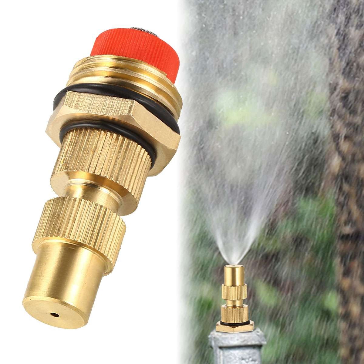 5PCS 1/2-inch Adjustable Spray Nozzle Atomizing Lawn Misting Sprinkler Gardening