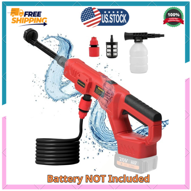 Cordless Pressure Washer for Milwaukee M18 Battery, Portable Cordless Power Wash