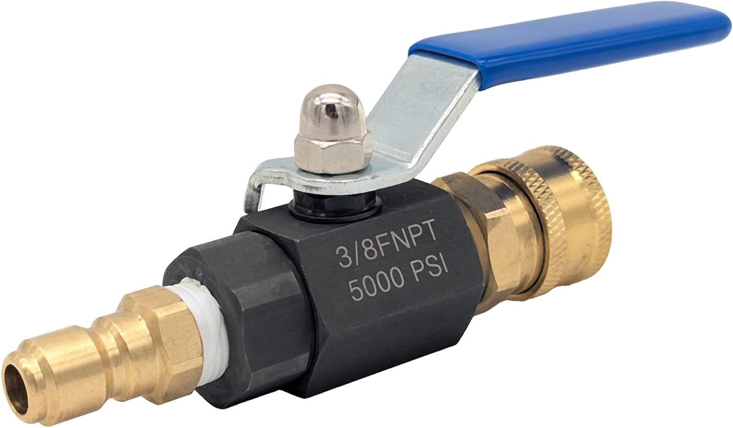 UW11-PWABV038 Power Washer Ball Valve Kit 3/8-Inch Male Plug X 3/8-Inch Female Q