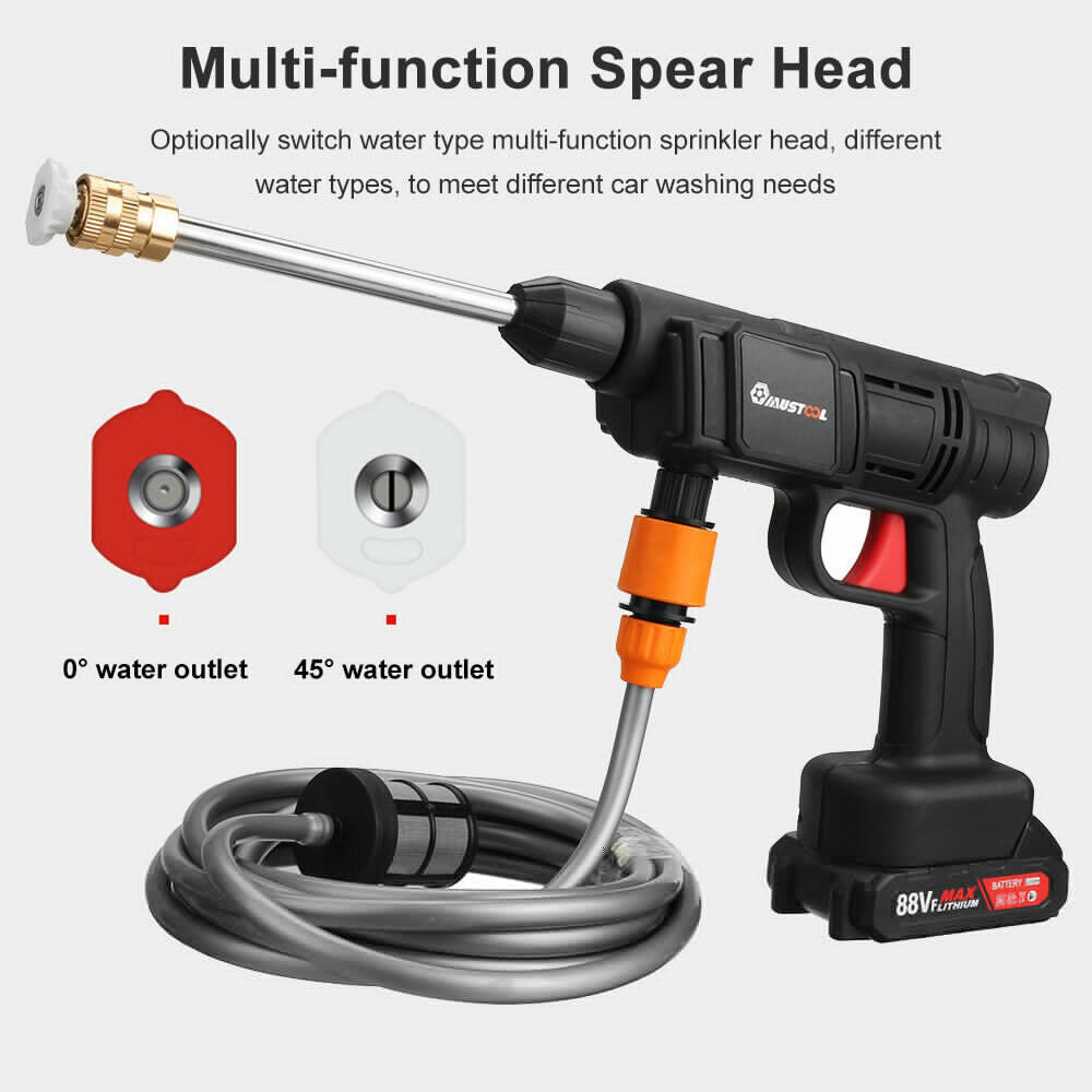 288VF Cordless Electric High Pressure Water spray gun Car Washer Cleaner Tool