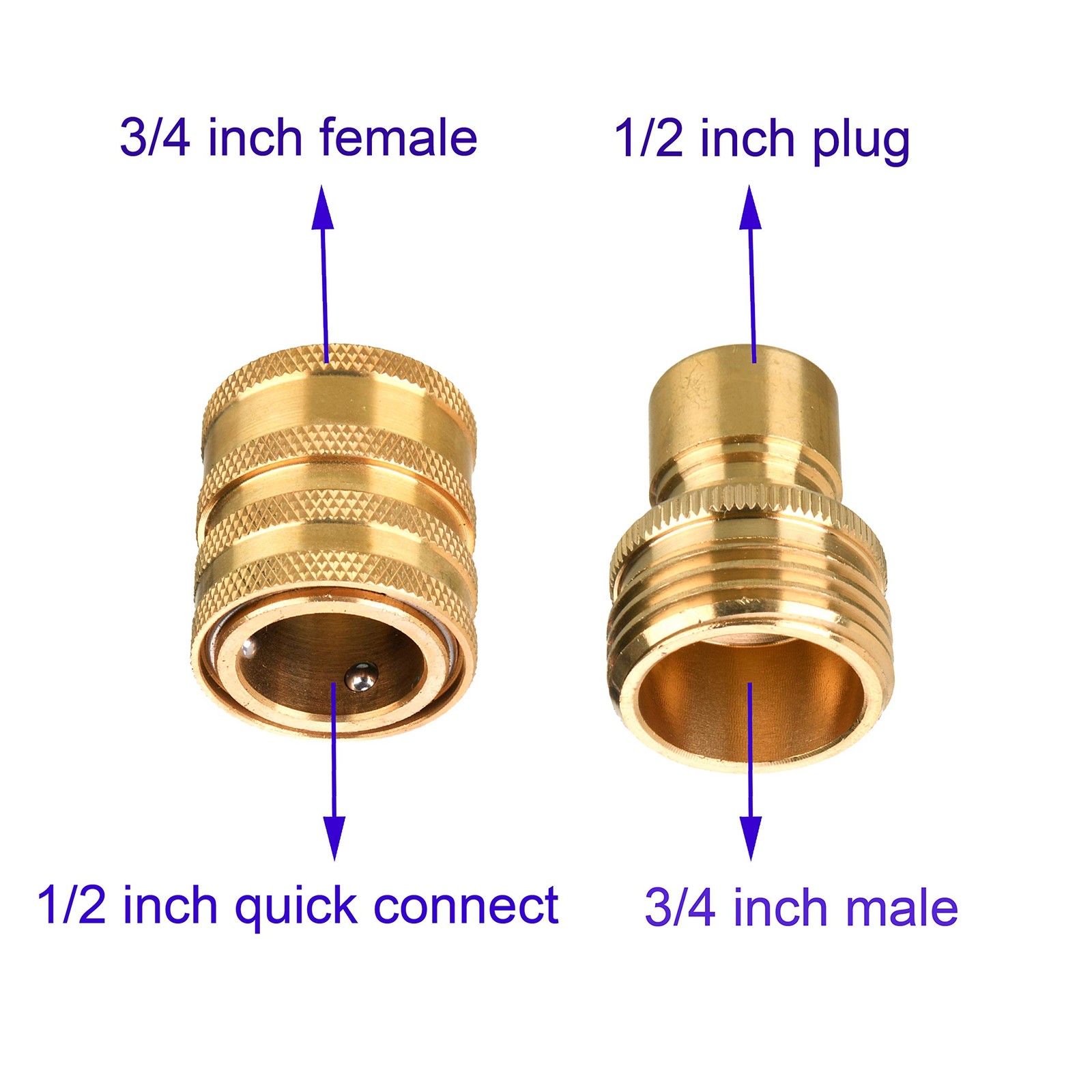 Pressure Washer Adapter Set, M22 14mm to 3/8″ Quick Connect Kit for Power Was…