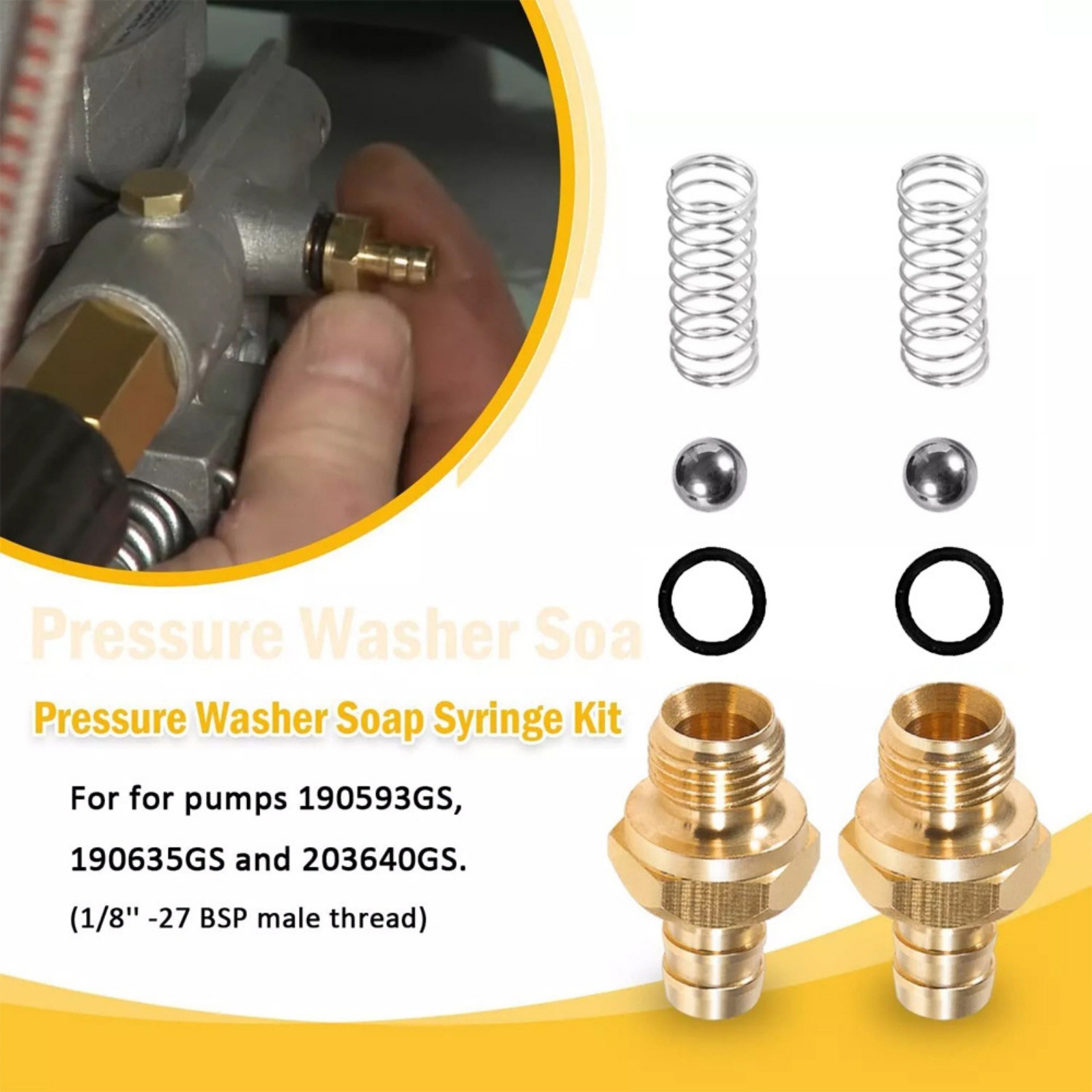 Professional Chemical Injector Replacement Part Kit for Pressure Washer Systems