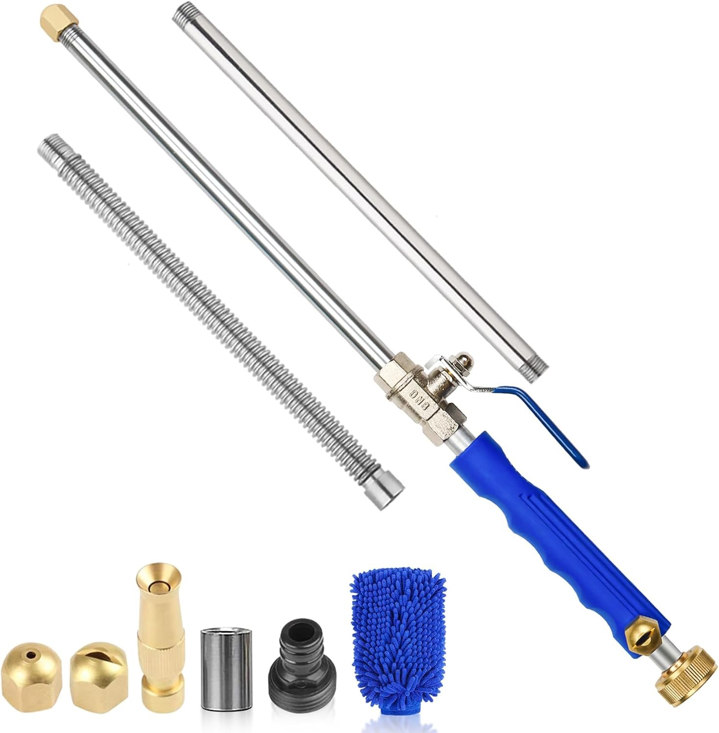 39″ High Pressure Power Washer Wand for Garden Hose, Flexible Jet Nozzle Sprayer