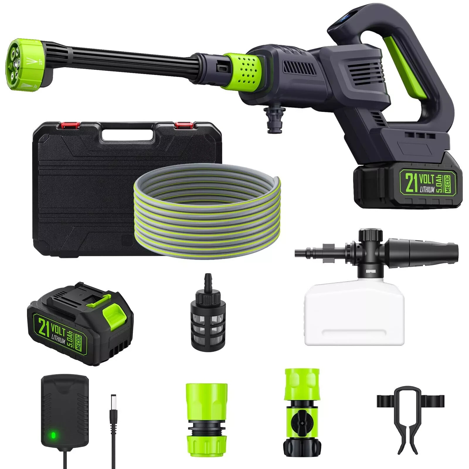 Cordless Pressure Washer, 1060 PSI Brushless Motor, Power Washer.