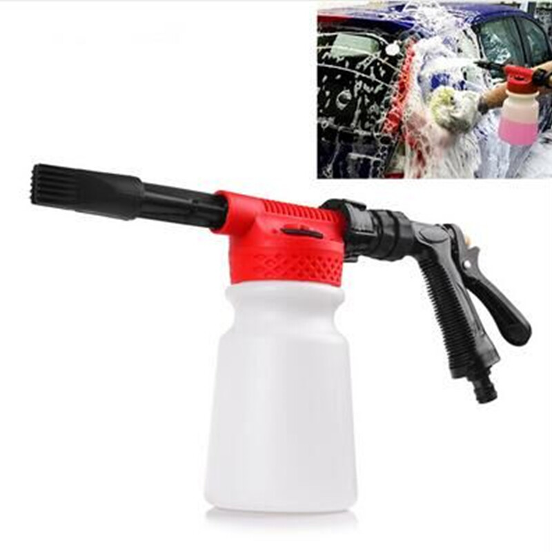 900ML Snow Foam Washer Gun Car Wash Soap Lance Cannon Spray Pressure Jet Bottle
