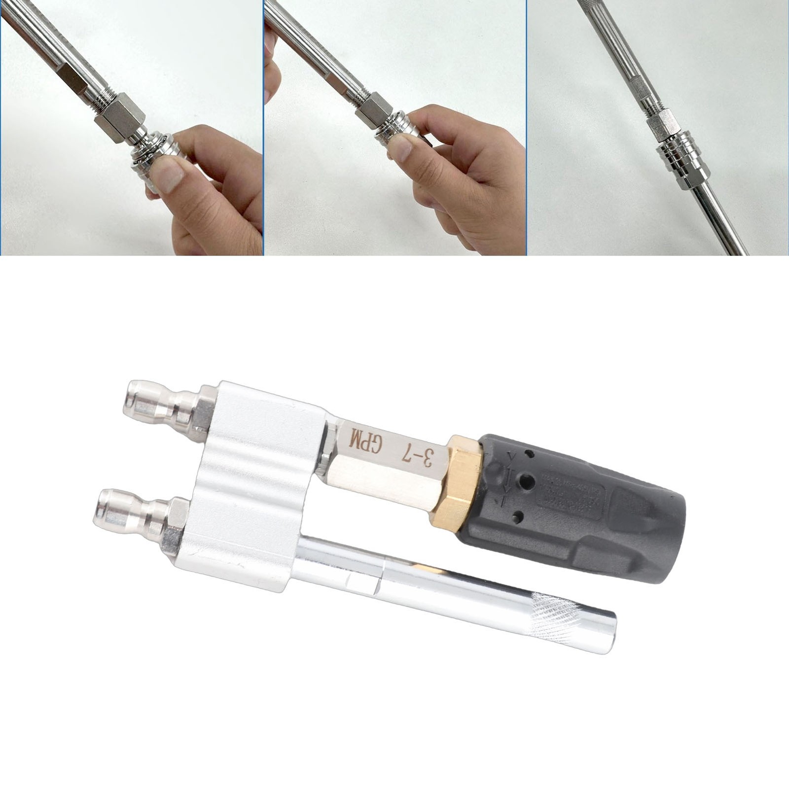 Tip M5 Twist Nozzle Pressure Washer Long Washing 3-7 GPM 1000-4050Psi BEA