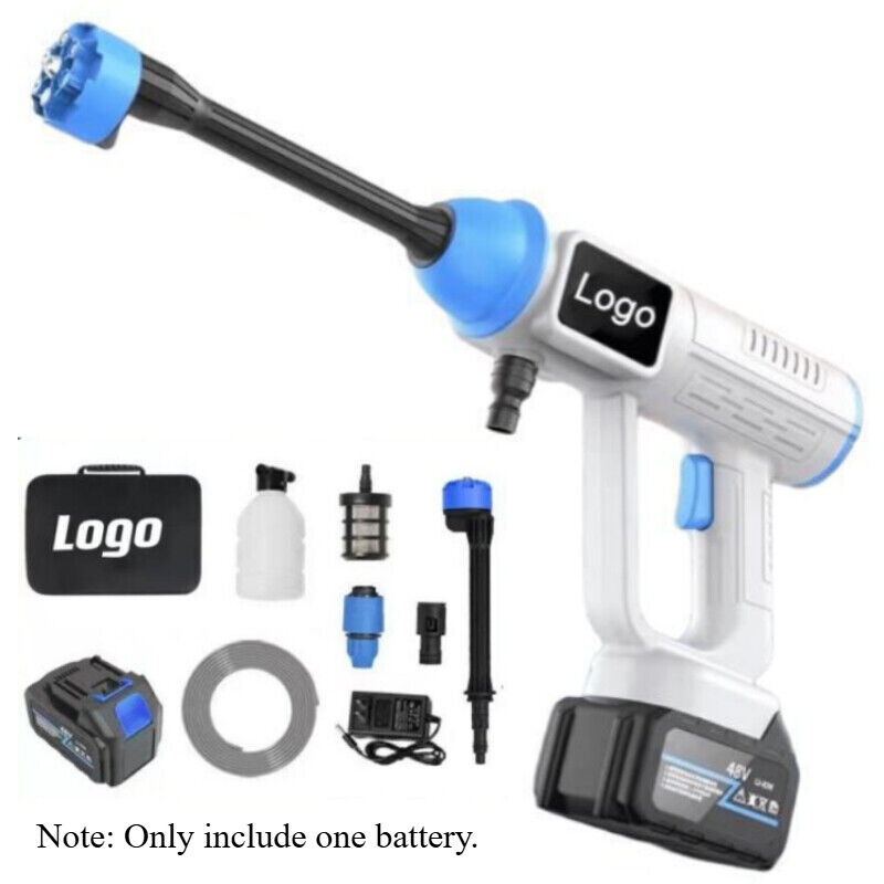Wireless Water Spray Gun Portable High Pressure Car Washer Cordless Cleaner 300W