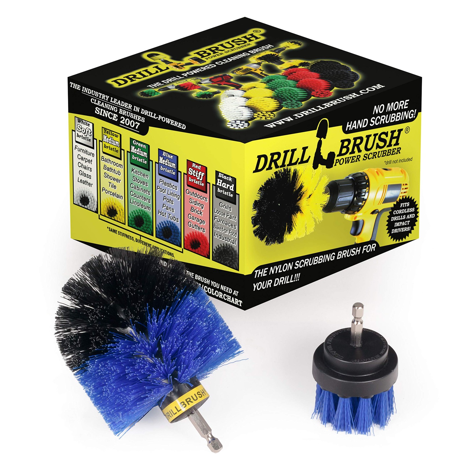 Boat Accessories and Cleaning Supplies – 2in, 3.5in corner brush, Blue