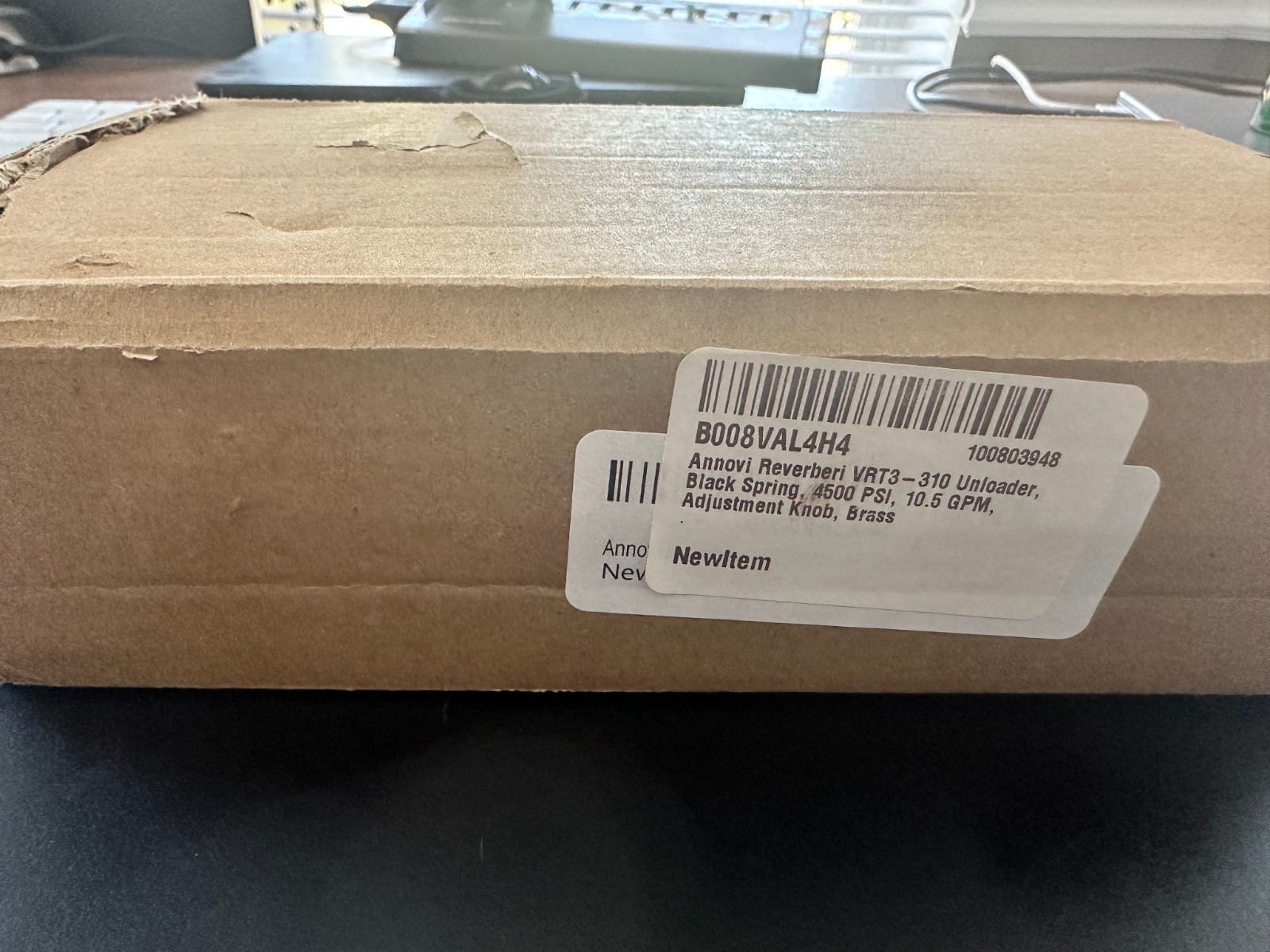 AR VRT3-310 Unloader Valve Black Spring 4500 PSI 10.5 GPM Brass New Open Box