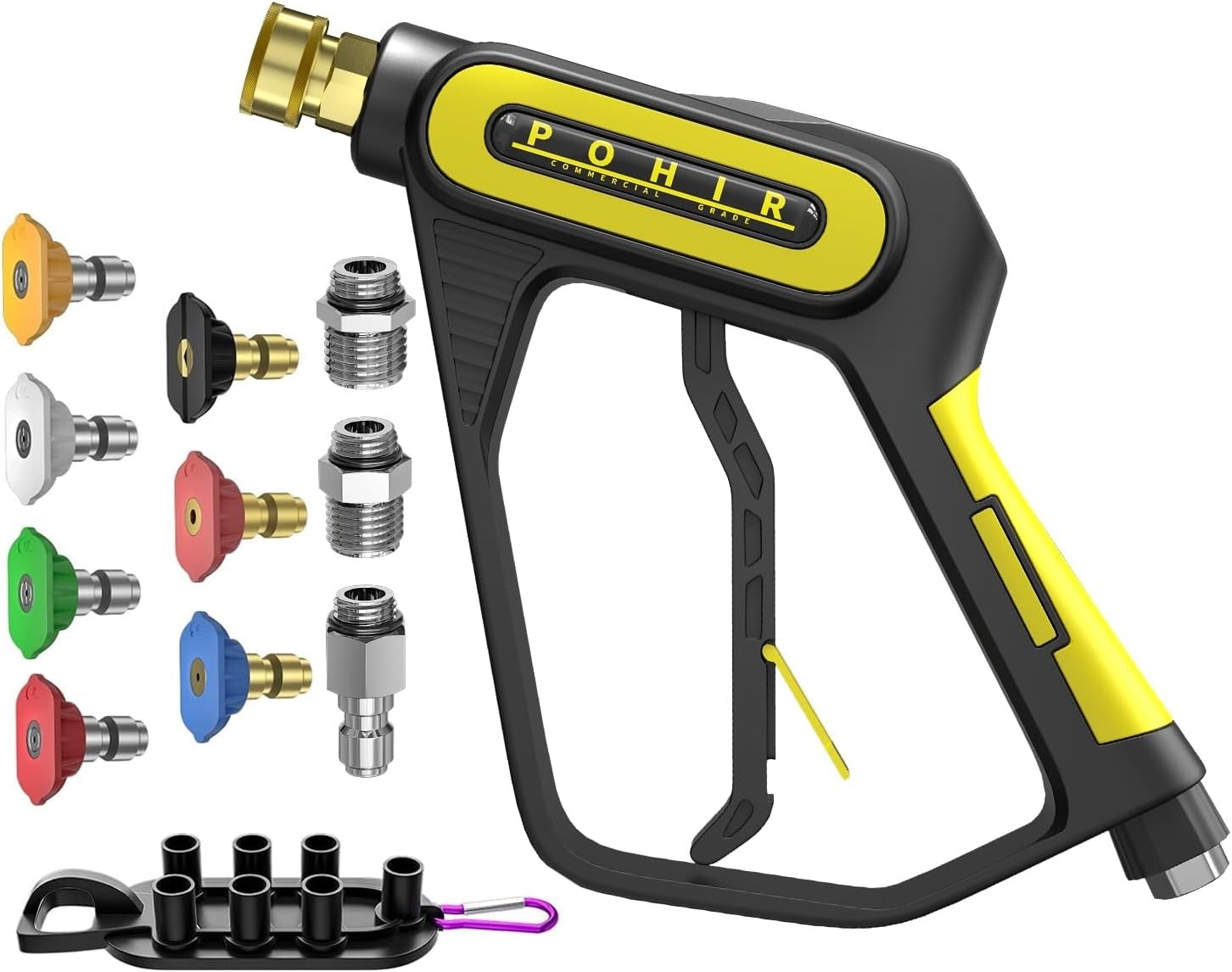 Pressure Washer Gun 5000 PSI &12 gpm with Nozzle Tips & 1/4” Quick Connector…