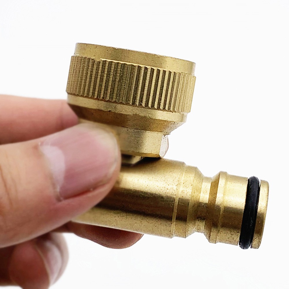 Garden brass 90 degree movable nipple connector Garden hose faucet adapter