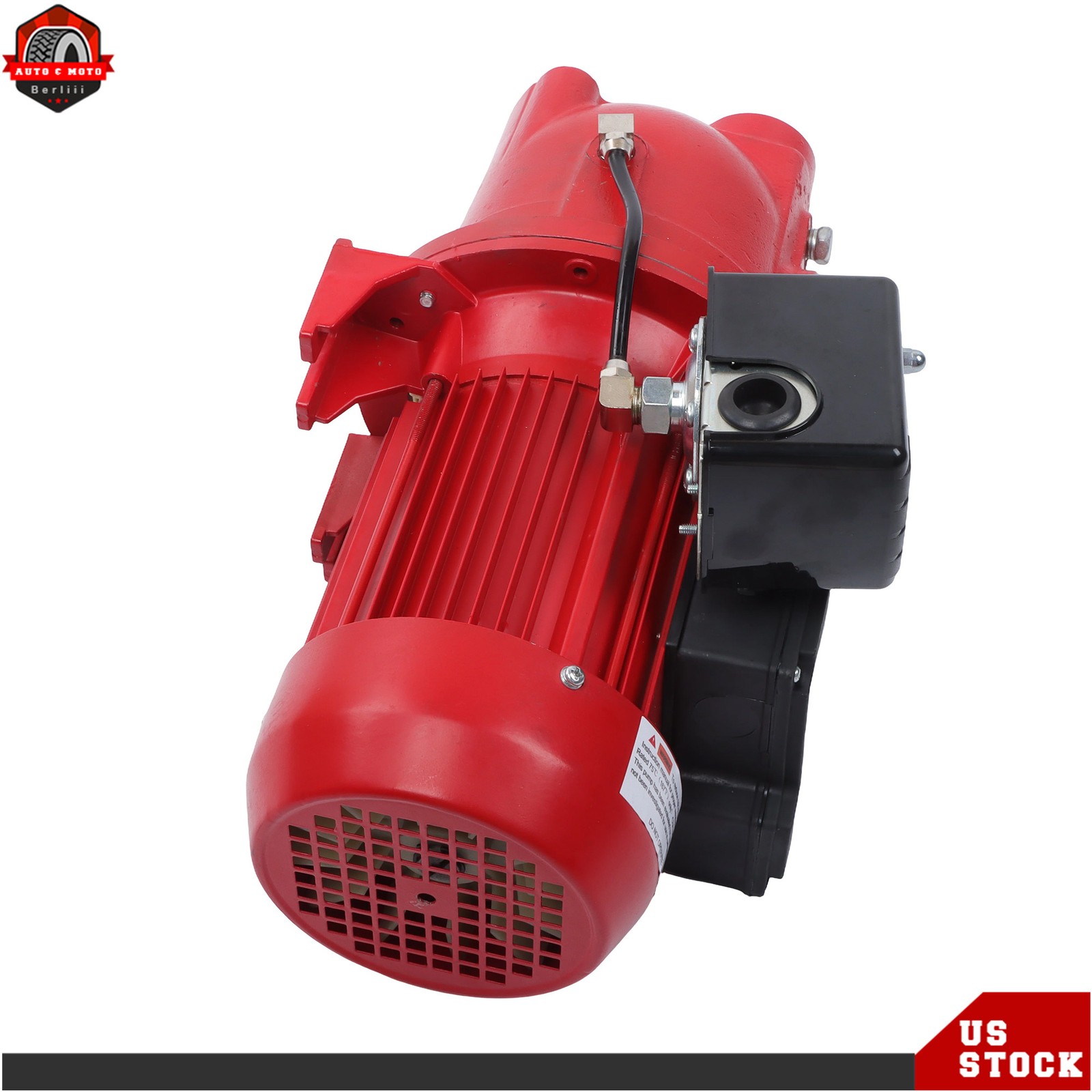 Cast Iron Shallow Well Jet Pump 3/4 HP 13 GPM, 115/230V Dual Voltage, Red