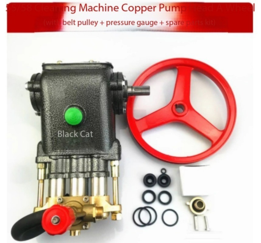 55i Shaft All Copper Commercial Plunger Water Pumps Car Wash Pump Head