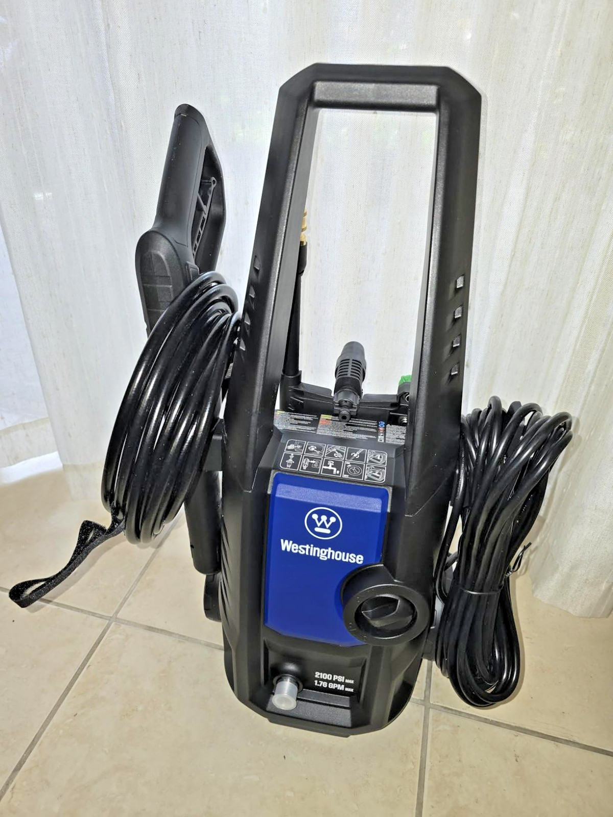 Electric Pressure Washer 2100 Max PSI 1.76 Max GPM with Foam Cannon