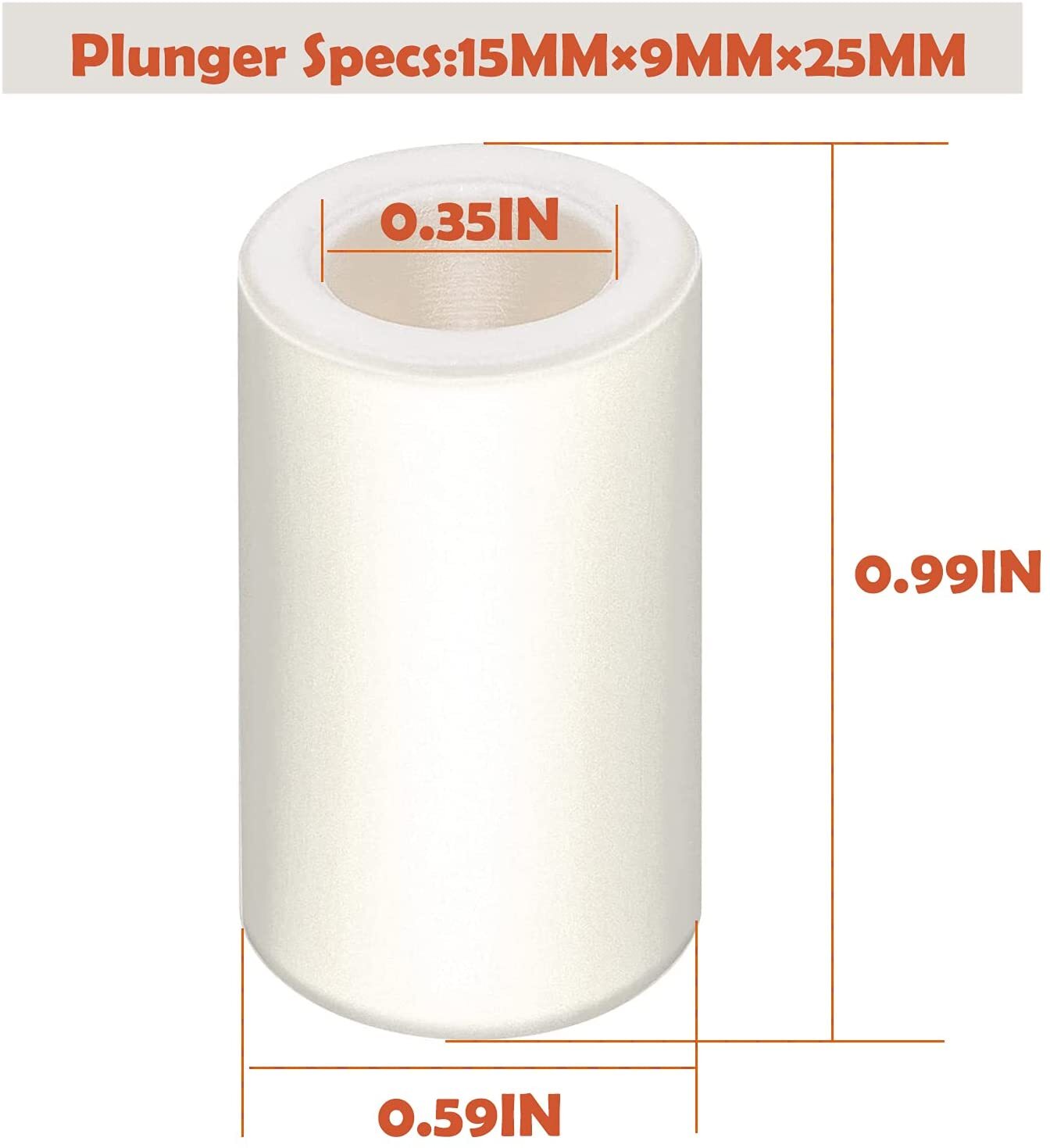 3-Pack 51040009 General Pump Piston Interpump Replace 15mm Ceramic for TP Pumps