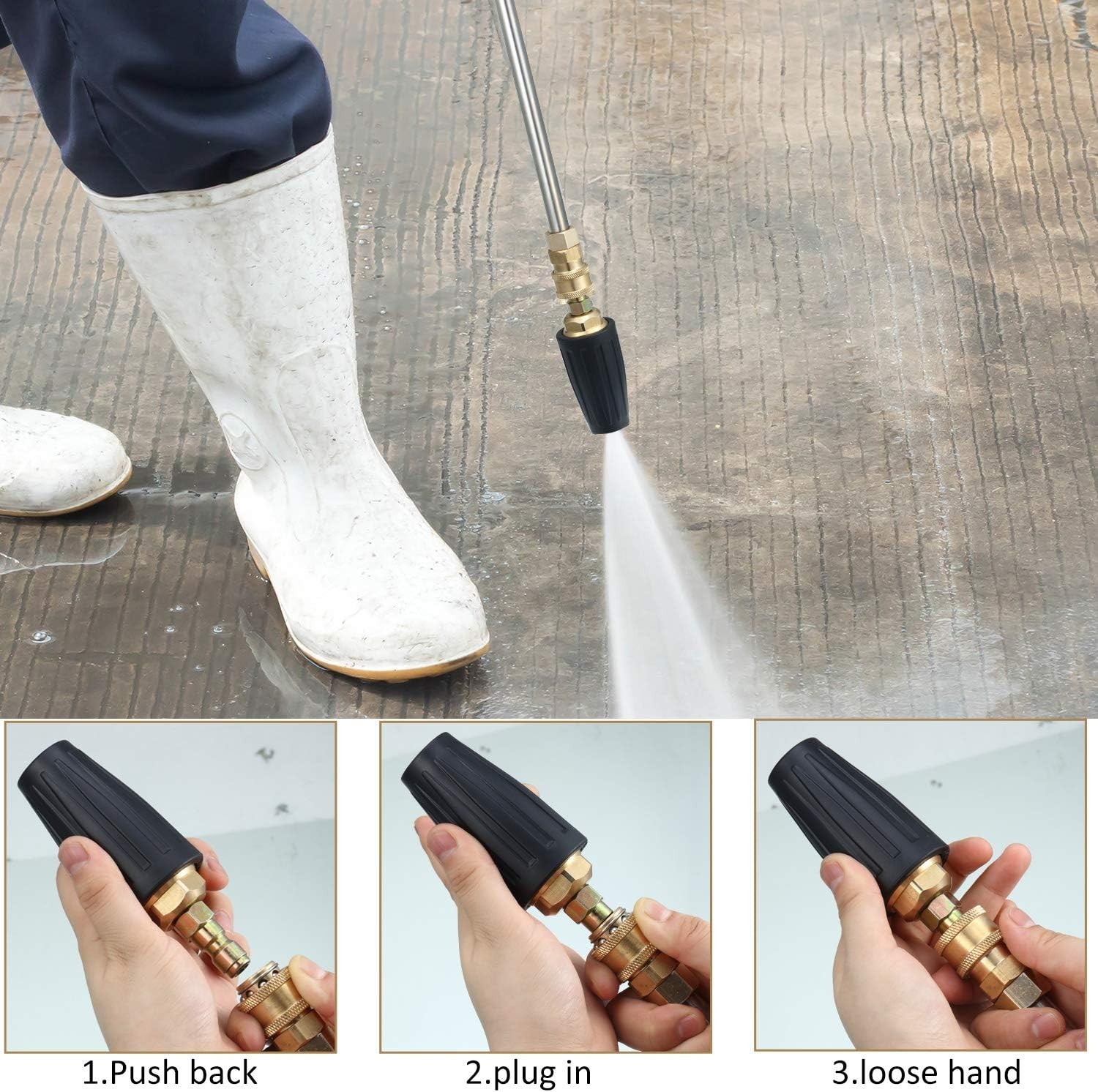 Turbo Nozzle Pressure Washer Tips Kit
