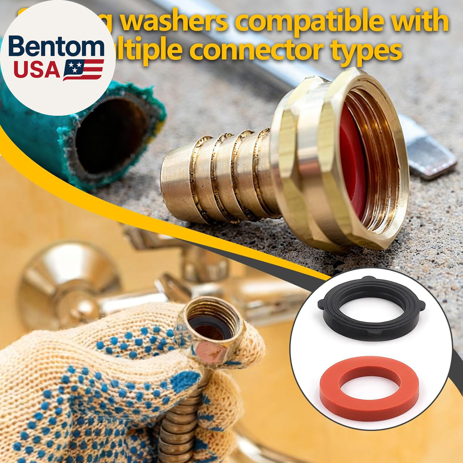 160 Pieces Hose Bib Washer & Faucet Washers Assorted Kit (14 Sizes) – Includes H