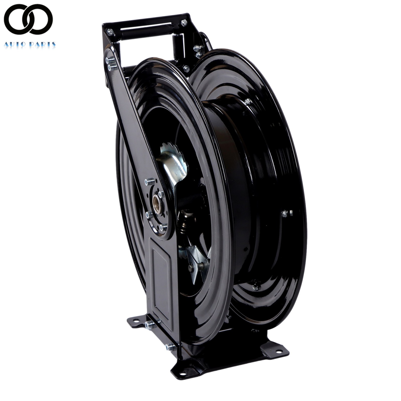 3/8″×50 FT Steel High Pressure Washer Hose Reel with Swivel Arm 4000 PSI