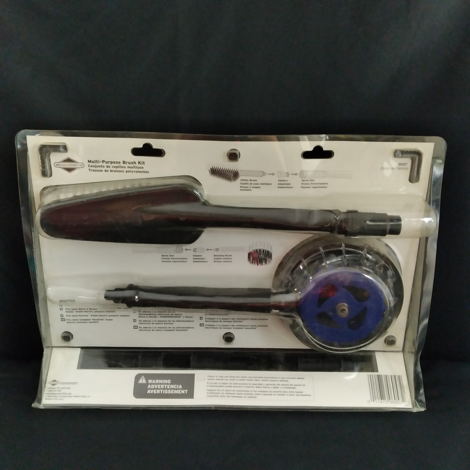 High Pressure Rotating Brush Kit Multi Purpose Universal Washer Briggs Stratton