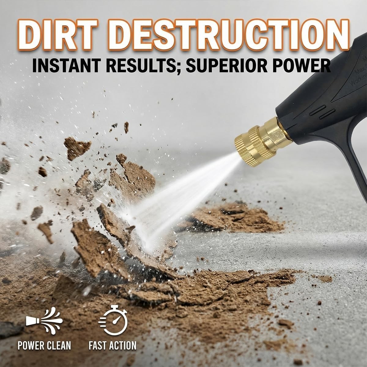 High Pressure Washer Gun 4350 PSI Car Cleaning Sprayer 1/4 Quick Connect M22-14