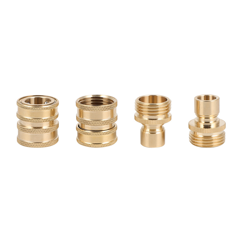 3/4″ Garden Hose Quick Connect Water SOLID Brass Female Male Connector Set
