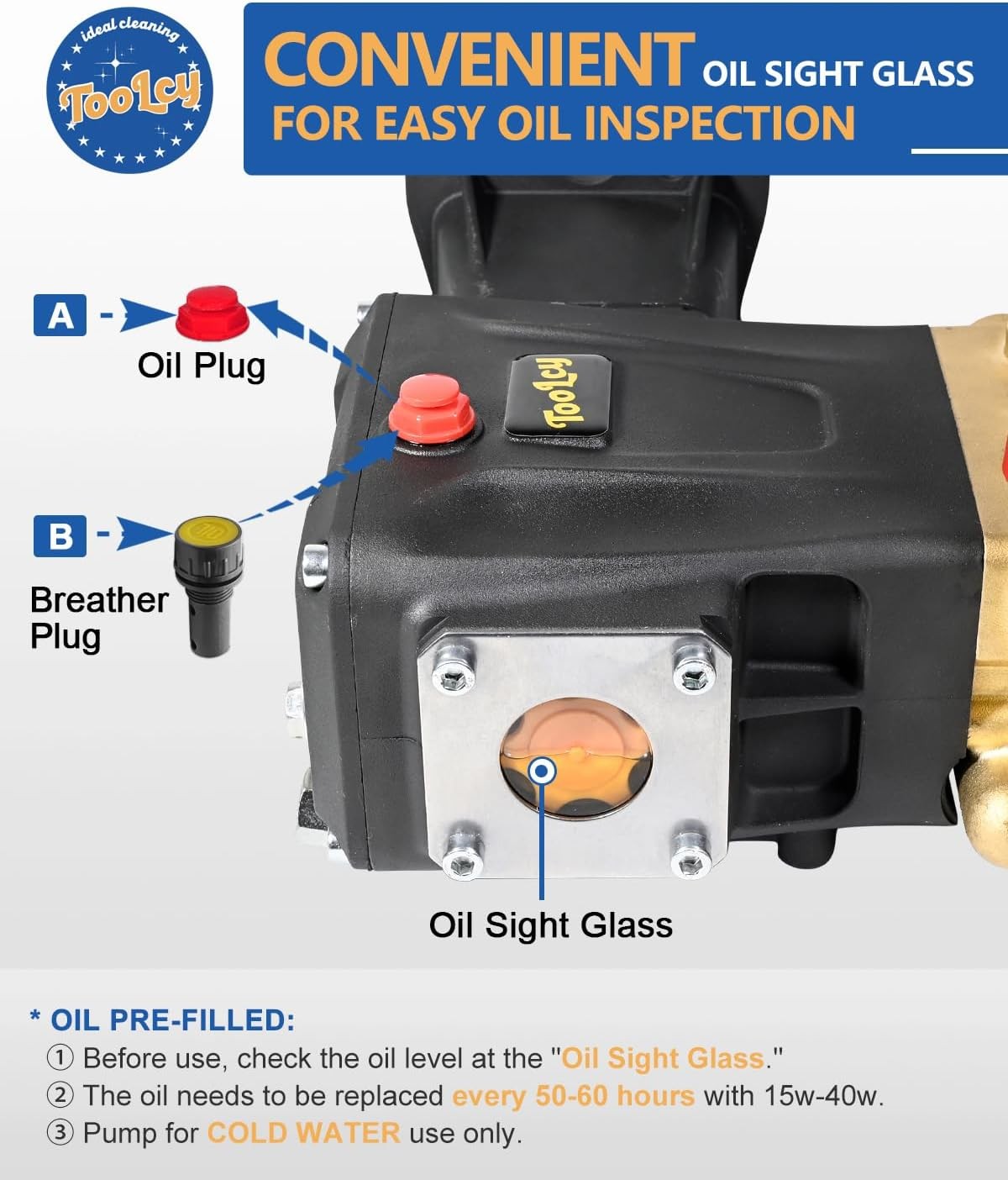 4400 PSI 4.2 GPM Horizontal Gas Pressure Washer Pump