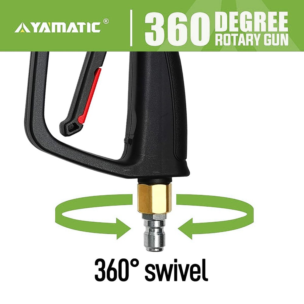 YAMATIC 4000 PSI Pressure Washer Gun Kit, Extension Lance Wand, Spray Tips