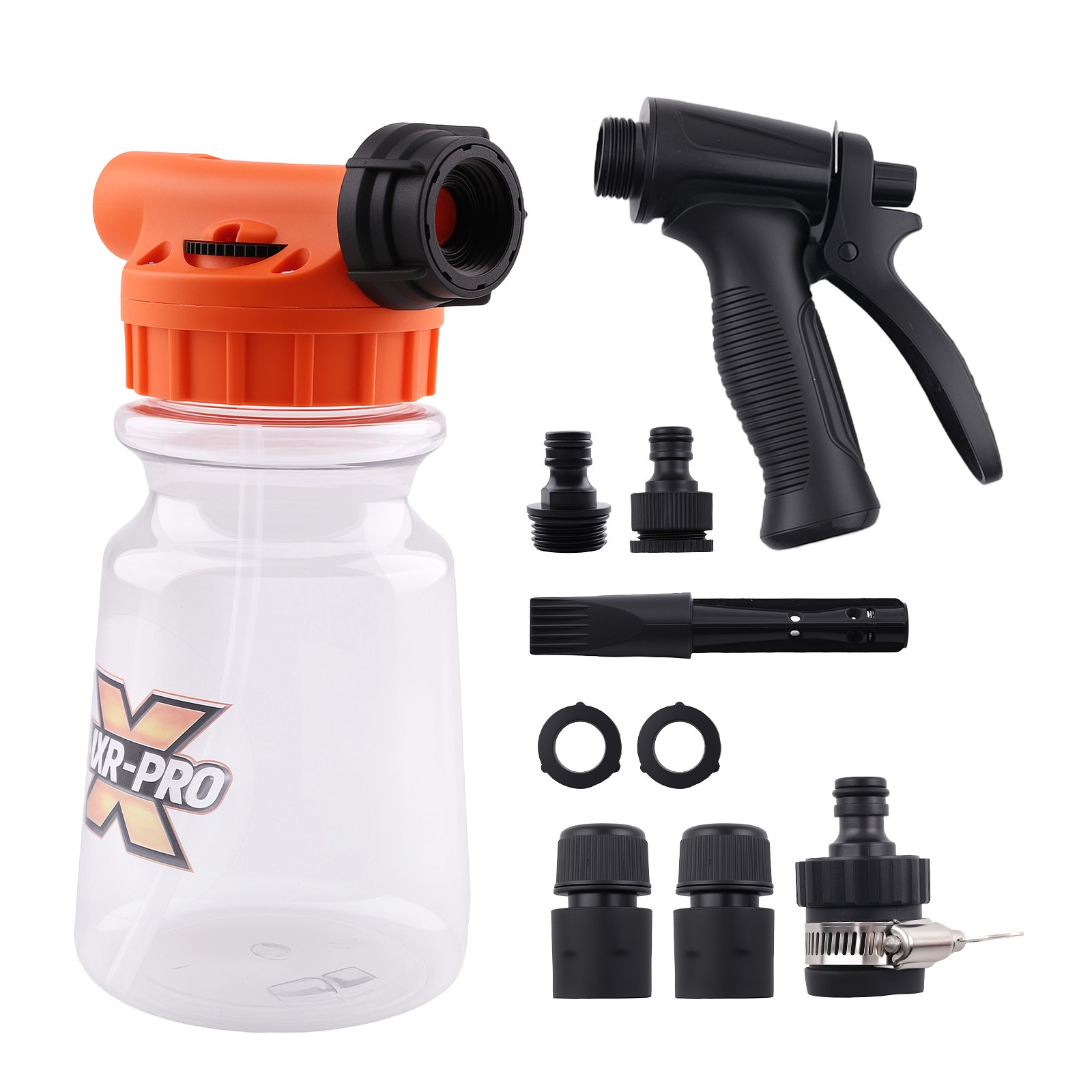 1L Car Wash Foam Cannon Kit Adjustable Soap Sprayer 6-10 Bar Quick Connect