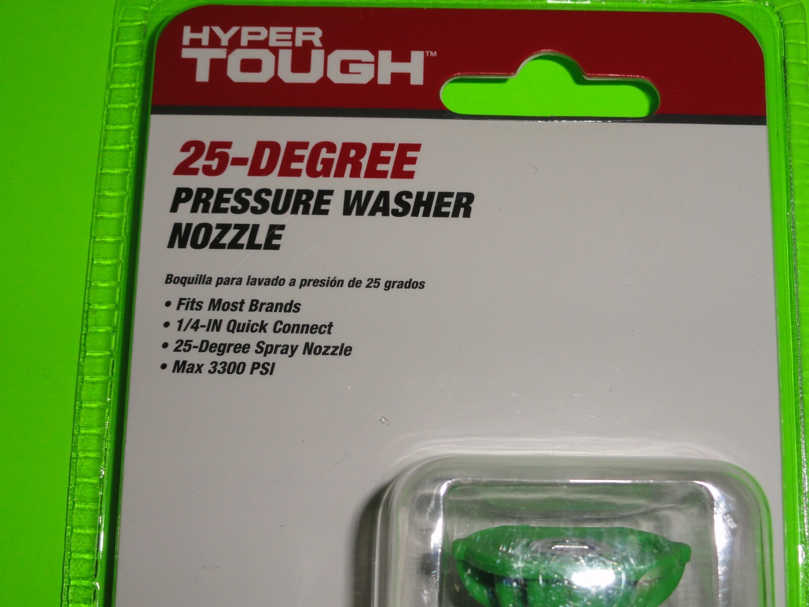 (Lot of 2) Pressure Washer 25 + 40 Degree Spray Nozzle Tip 1/4″ Quick Connect