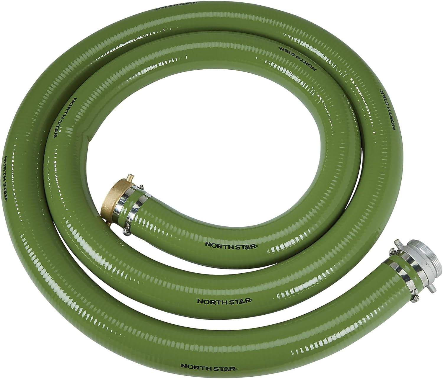 Northstar Water Pump Suction Hose, 3In. X 15Ft. Max. PSI 60, PVC, Industrial-Gra