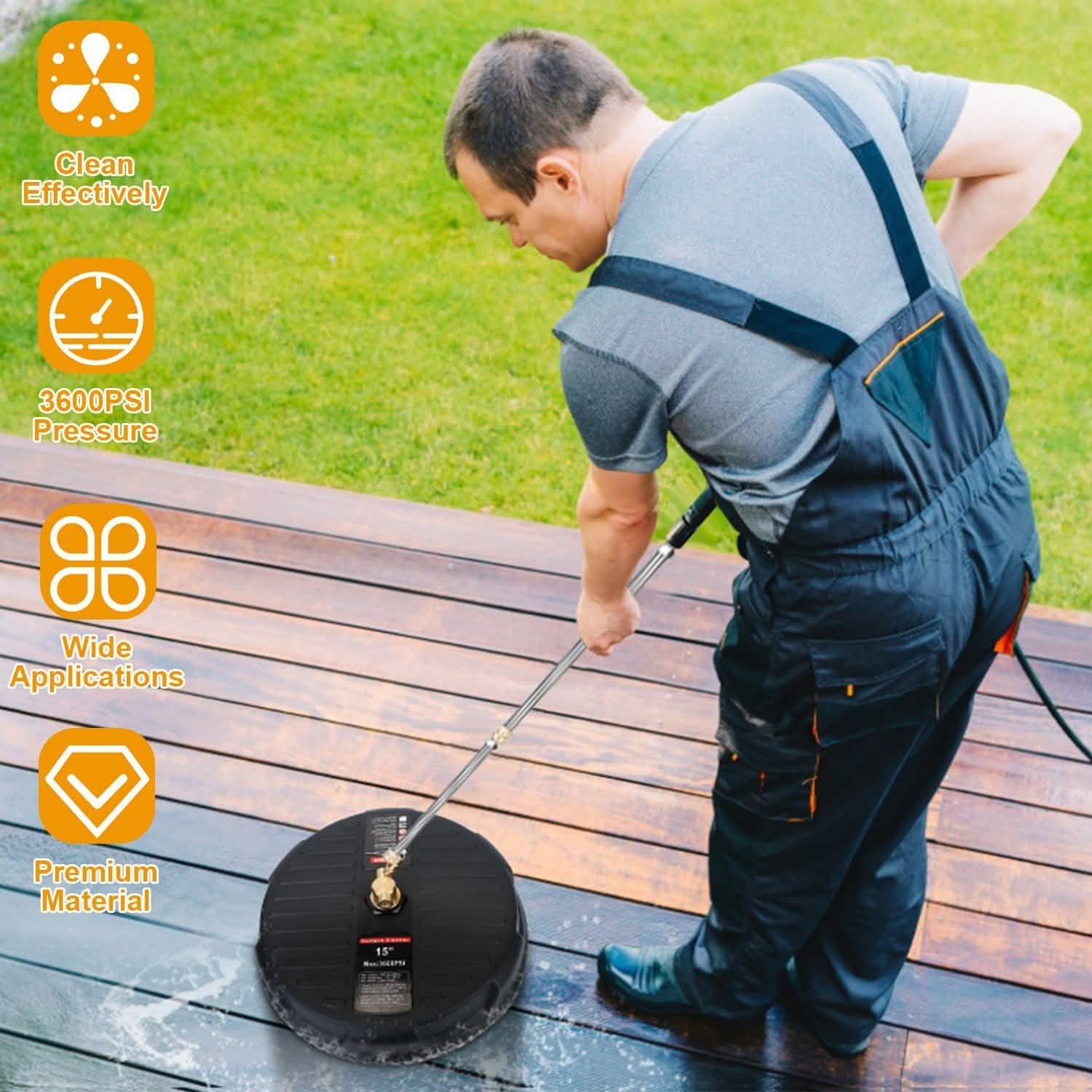 15″ High Pressure Flat Surface Cleaner