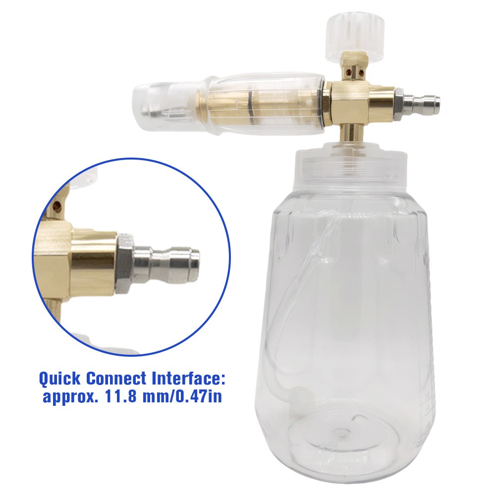 Car Soap Foam Pump Sprayer with Quick Connector for Car Washing and Cleaning