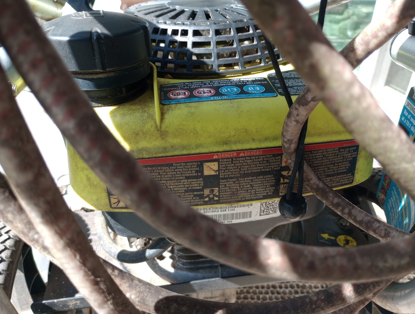 RYOBI3100 PSI 2.5 GPM Cold Water Gas Pressure Washer with Honda GCV190 Engine